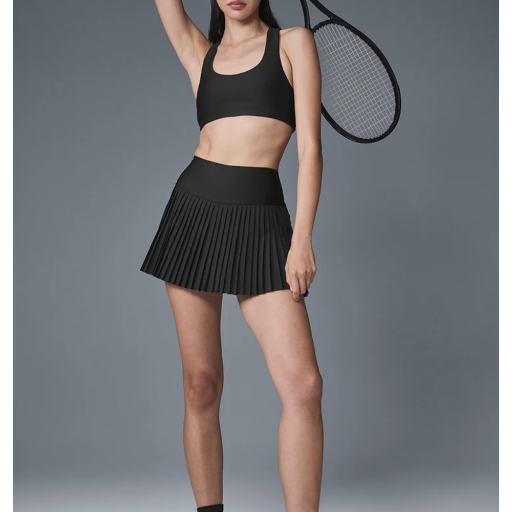 ALO Yoga Black Tennis Skirt
